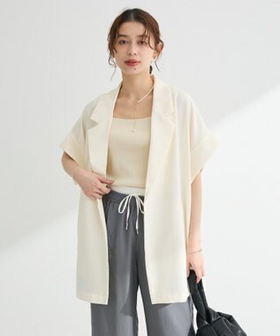 Green Parks ・ＥＬＥＮＣＡＲＥ　ＤＵＥ　ショートスリーブジャケット Ivory