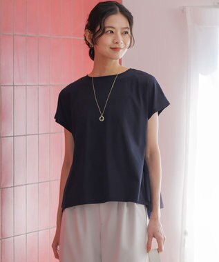  【先行予約】GIZAコットンチュールコンビ カットソー