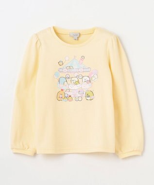 ANY KIDS 【すみっコぐらし】アートプリント Tシャツ ペールイエロー