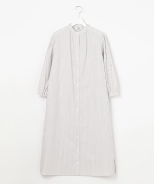 J.PRESS LADIES L 【WEB限定カラーあり・洗える・接触冷感・UVカット・イージーケア】 エステネージュストライプ ワンピース ライトグレー系1