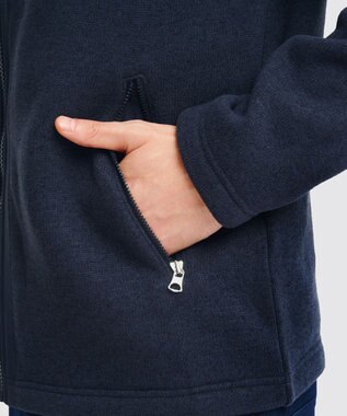 AIGLE ポーラテック フルジップフリースブルゾンジャケット ダークネイビー