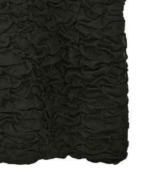 Green Parks 表面感カット５分袖プルオーバー Black