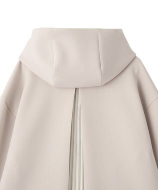 YECCA VECCA バックプリーツZIPフーディー Light Beige