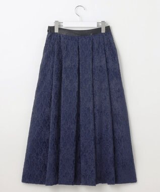 自由区 【Exclusive】ジオメトリックジャガード スカート ネイビー
