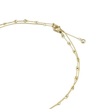 Green Parks 【ステンレス】Ｙ字２連ネックレス Gold