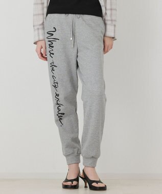 GRACE CONTINENTAL ロゴプリントスウェットパンツ