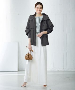 ICB チェーン付きミニ巾着バッグ ベージュ系