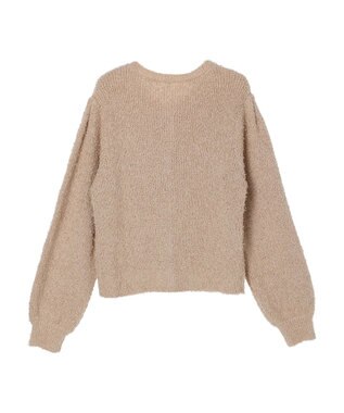 earth music&ecology カールヤーンカーディガン Beige