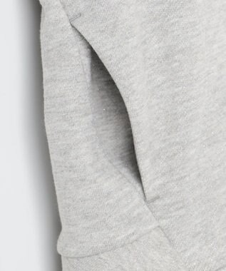 組曲 ラメペプラムパーカー シルバー系