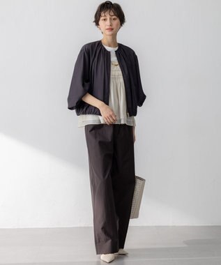 23区 【速乾性/接触冷感】シアータンブラー ブルゾン ダークブラウン系