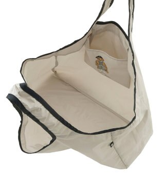 MOONBAT POLO RALPH LAUREN(ポロ ラルフローレン) ポケッタブルレインバッグ SEASON BEAR ポロベア ライトグレー