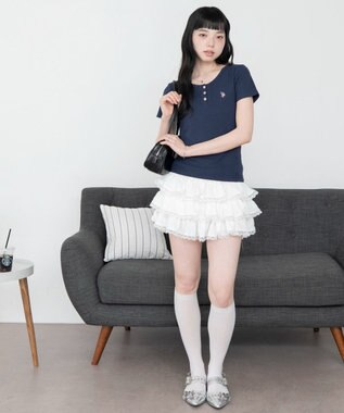 WEGO 別注USPOLOヘンリーネックT ネイビー