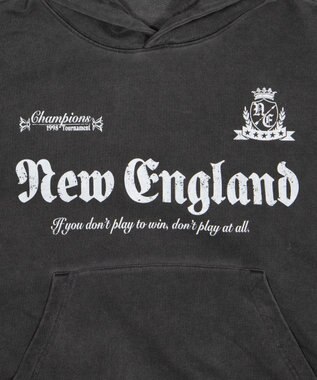 WEGO 【ユニセックス着用ITEM】グラフィックバルーンクロップドプルパーカー ブラックその他