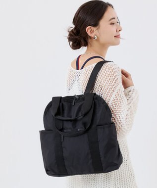 LeSportsac DOUBLE TROUBLE BACKPACK 【日本限定】リサイクルドブラックJP