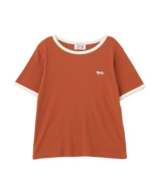 AMERICAN HOLIC 【PENNEY'S】配色リンガーTシャツ Orange