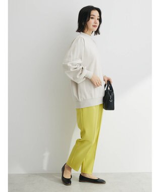 Green Parks 袖ギャザーボリューム裏毛プルオーバー Light Beige