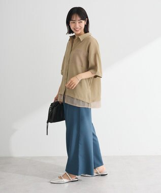 Green Parks 裾レイヤードショートスリーブシャツⅡ Beige