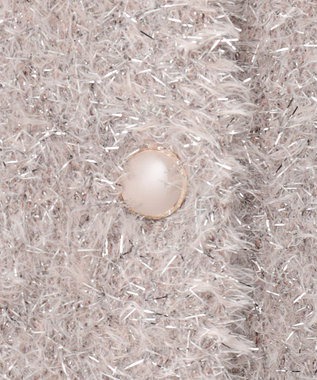 ANY シャイニーニットカーディガン シャンパン