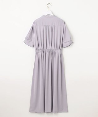 ANY SIS 【接触冷感・吸水速乾・UVケア】エアリードレープスムース ワンピース ラベンダー
