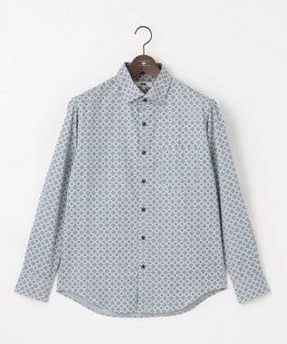 JOSEPH ABBOUD 【キングサイズ・柔らか】ファインパターンプリント シャツ