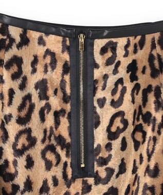 BEIGE， CANNER / パイルタイトスカート Leopard