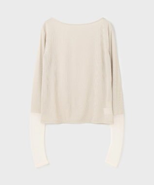 GRACE CONTINENTAL シアーアセテートカットトップ ベージュ