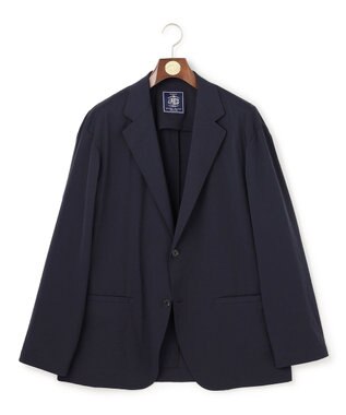 J.PRESS MEN 【J.PRESS ORIGINALS】【UNISEX】High Power Stretch Mechanical Jacket / 2B / Baggy-Fit ネイビー系