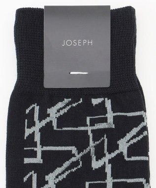 JOSEPH HOMME ジオメトリックライン　ソックス ブラック系3