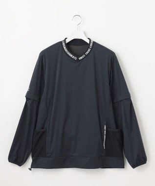 【MEN】防風ストレッチアリージャージープルオーバー