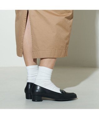 ing <ing>【WEB限定】【レイン対応】ヒールアップビットローファー ブラック