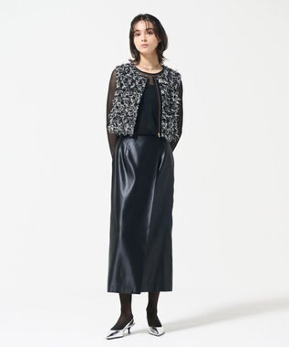 GRACE CONTINENTAL コンパクトフリンジベスト マルチ