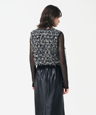 GRACE CONTINENTAL コンパクトフリンジベスト マルチ