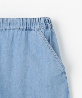 ANY KIDS 裾スカラップ ショートパンツ ブルーデニム