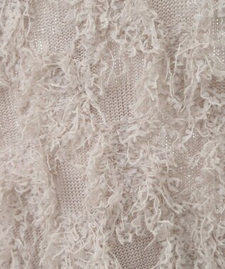 Green Parks フリンジニットベスト Light Gray