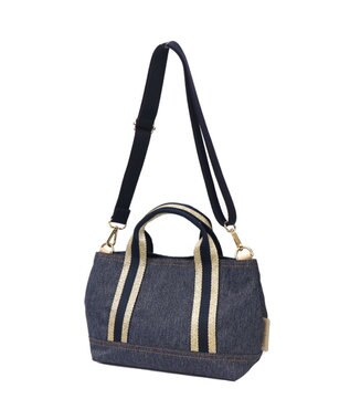 Regalo Felice 【撥水 / 色落ちしないデニム調生地 / 2way】ショルダー小 / REGALO NV(ネイビー×ゴールドネイビー)