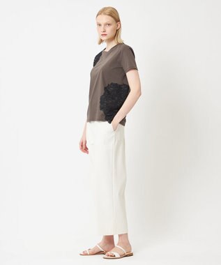 BEIGE， GERBERA / レーストップス Khaki×Black