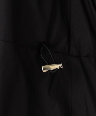 組曲 【中綿・軽羽織】フード付きパディングベスト ブラック系