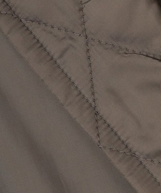 自由区 【洗える/リバーシブル】ブライトキルト リバーシブルコート カーキ系