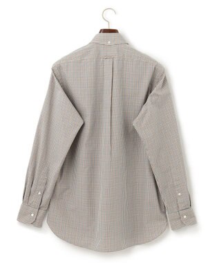 J.PRESS MEN 【WEB限定】ポプリンチェック J刺繍 シャツ/B.D アイボリー系3