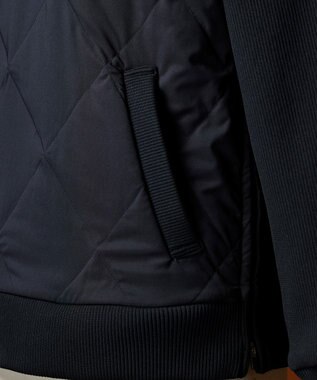 23区GOLF 【WOMEN】中綿キルトプルオーバー 着脱楽ちん 便利なポケット付 1枚で決まる ブラック系