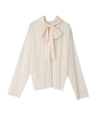 Green Parks AnriettMusee ドットチュール２ＷＡＹボウタイブラウス Ivory