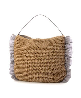 UNBILLION カシュカシュ cachecache / サイドフリルワンンハンドルトート カゴバッグ GY