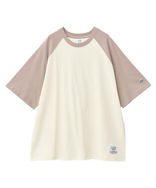 AMERICAN HOLIC DISCUS ベースボールTシャツ Beige