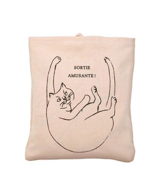 ROOTOTE 1188【折り畳み可能】EU.ラウンド.ブラサガリネコ-A 04：モモ