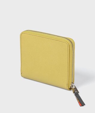 Paul Smith アーティストストライププラー ラウンドジップ2つ折り財布 イエロー