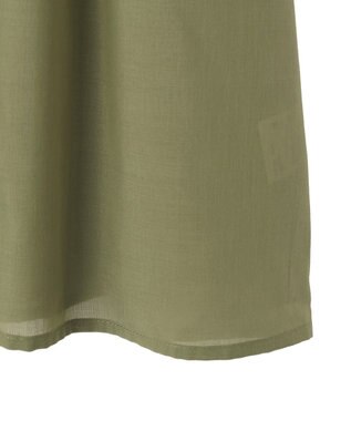 AMERICAN HOLIC 【予約】【WEB限定】イージーケア+接触冷感 フレンチスリーブギャザーシャツ Khaki