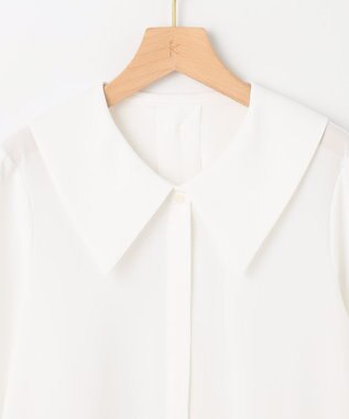 組曲 ショールカラー ブラウス アイボリー系