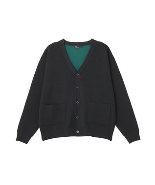 CRAFT STANDARD BOUTIQUE ウォッシャブルVネックカーディガン Black