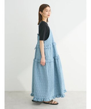 Green Parks ・Ｐｅｔｉｔ　Ｆｌｅｕｒフラワージャカードキャミワンピ Blue