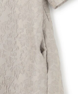 23区 【APPLAUDIR】フラワージャカード ドレス ライトグレー系